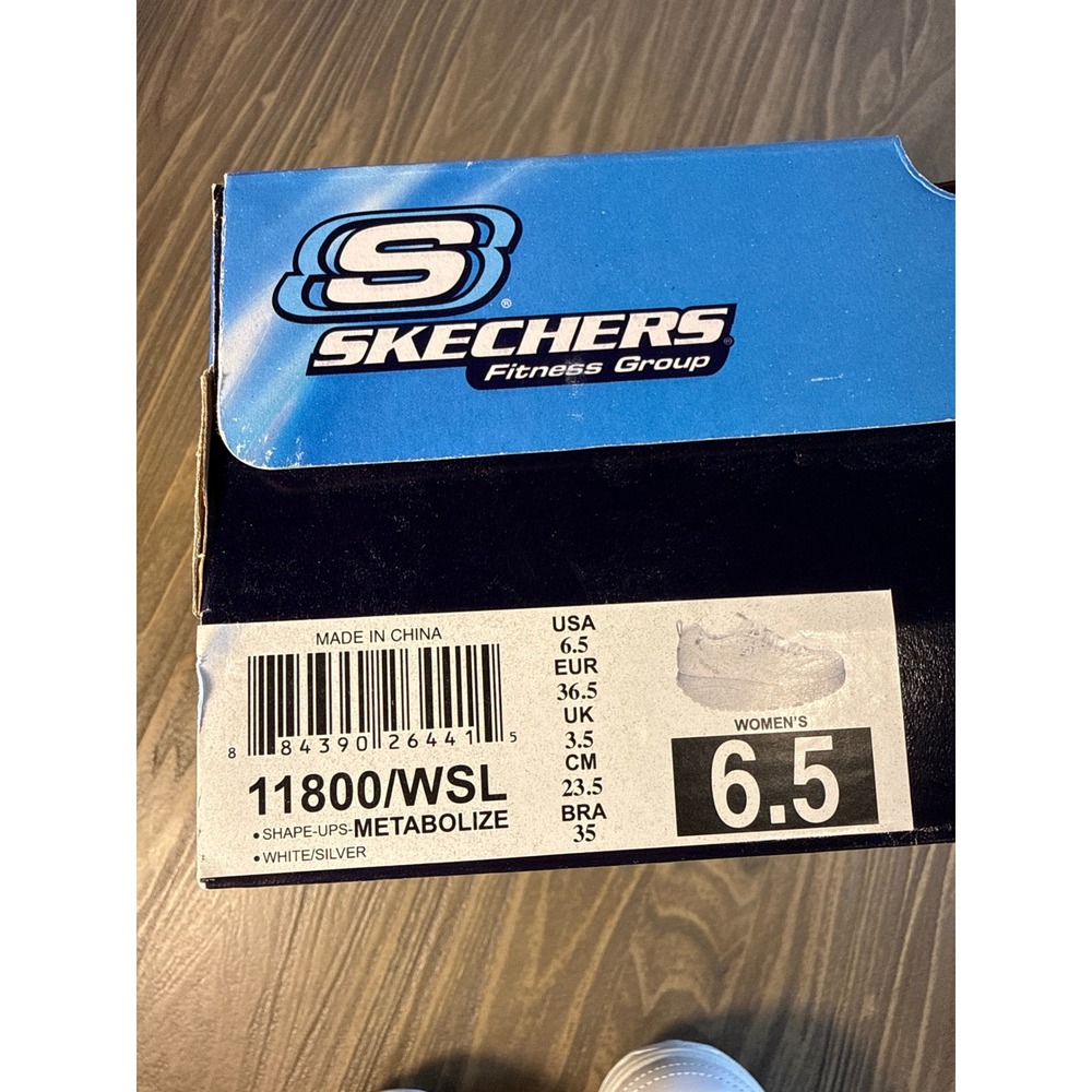 Skechers Shape-Ups Shoes Women's 6.5 Complete Set Box DVD Pamphlets White Toning - Picture 8 of 10